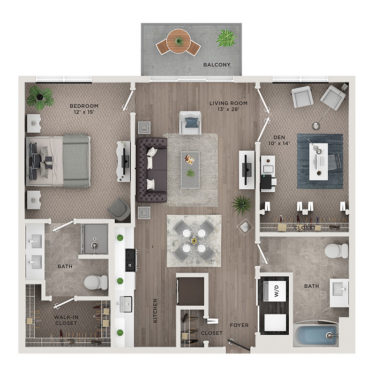 Rendering of the A5 Floor Plan